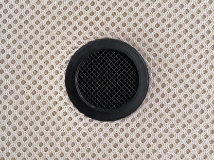 Base Estofada 3D de cor Bege com Aeradores Antibolor