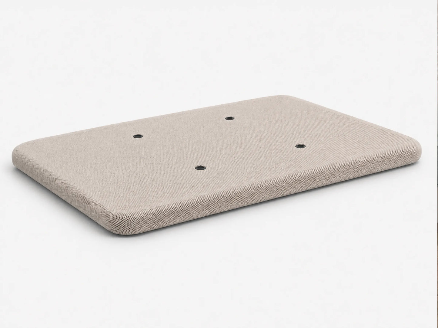 Base Estofada 3D de cor Bege com Aeradores Antibolor